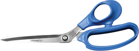 Wolff® 6294-MR-PB 9 3/8" Ergonomix® Industrial Scissors - 6000 Series Stainless Steel Shears with Hard Polypropylene Handles