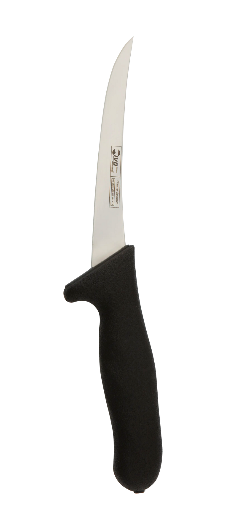 Load image into Gallery viewer, IVO® ErgoDuo Black Semi-Flex Curved Boning Knife