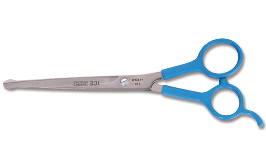 Tijeras de aseo con mango recto de polipropileno azul Anvil® de 7