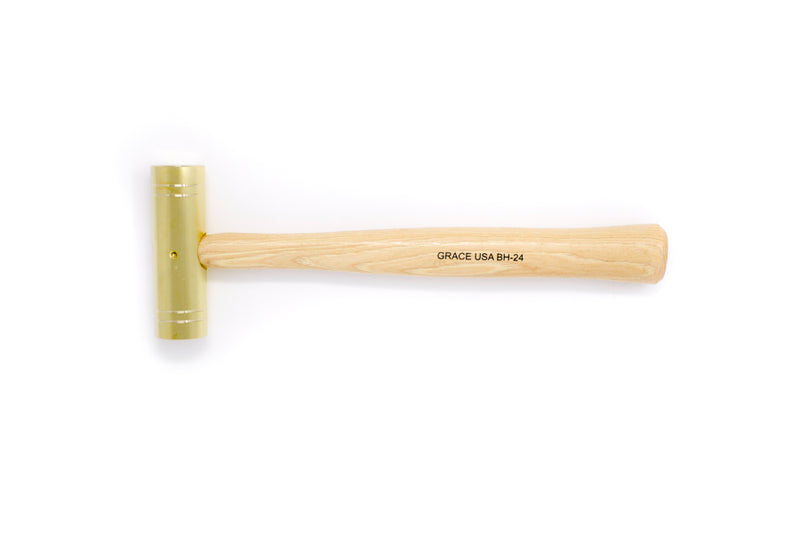 Load image into Gallery viewer, GRACE USA 24 Ounce Brass Hammer