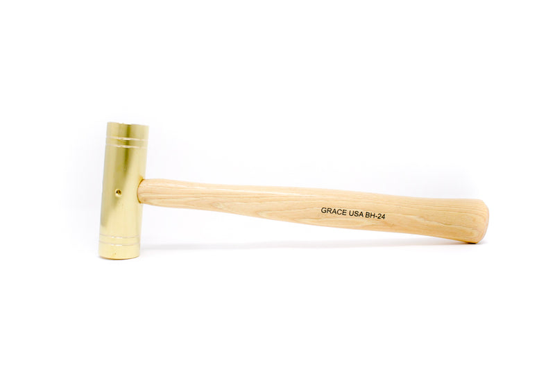 Load image into Gallery viewer, GRACE USA 24 Ounce Brass Hammer