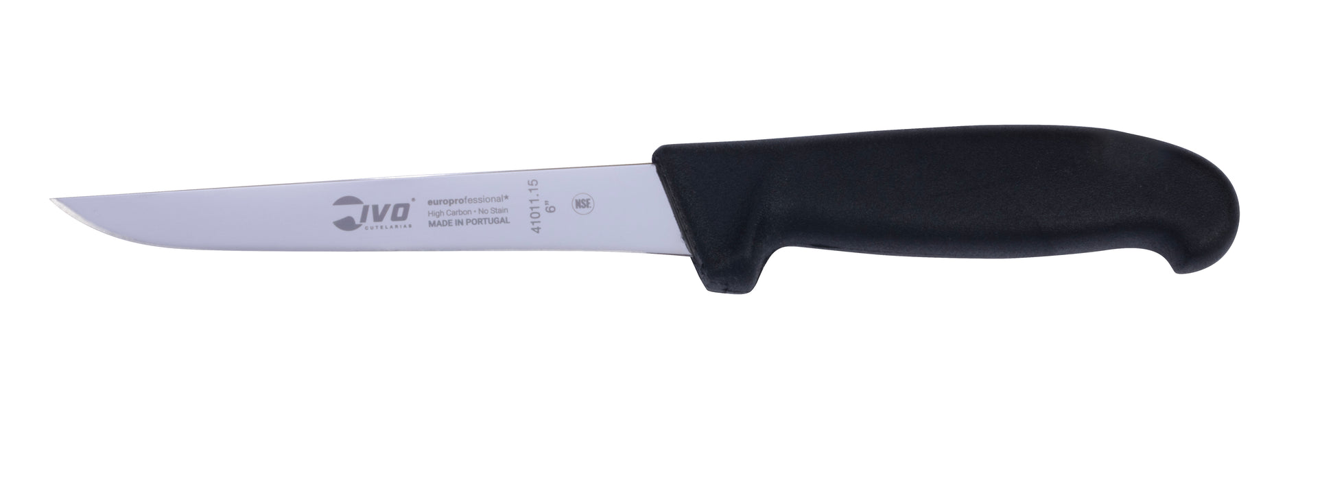 Cuchillo para deshuesar negro IVO EuroProfessional de 6"
