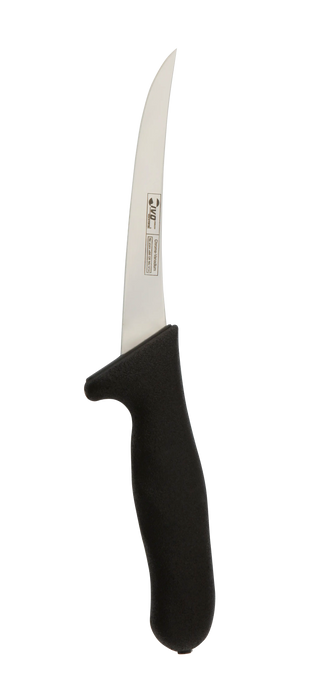 IVO® ErgoDuo 6" Black Semi-Flex Curved Boning Knife