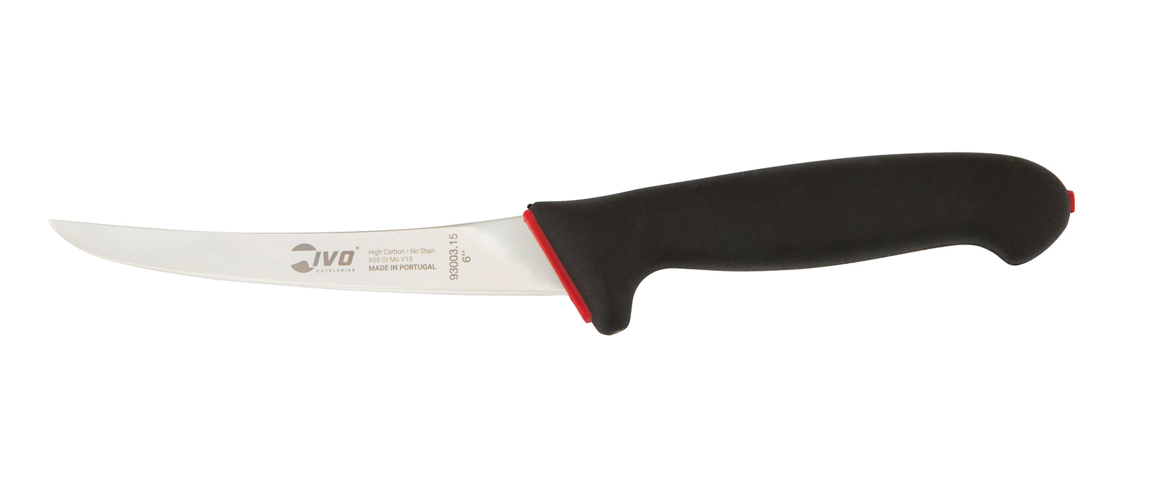 IVO DuoPrime 6" Black Semi Flex Curved Boning Knife