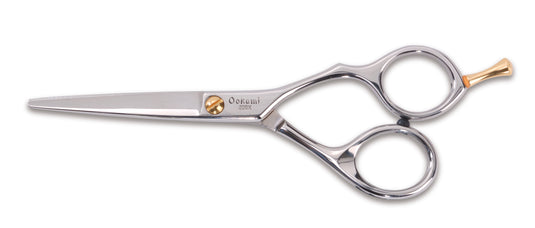 Tijeras de belleza con mango de mariposa desplazado de 5,5