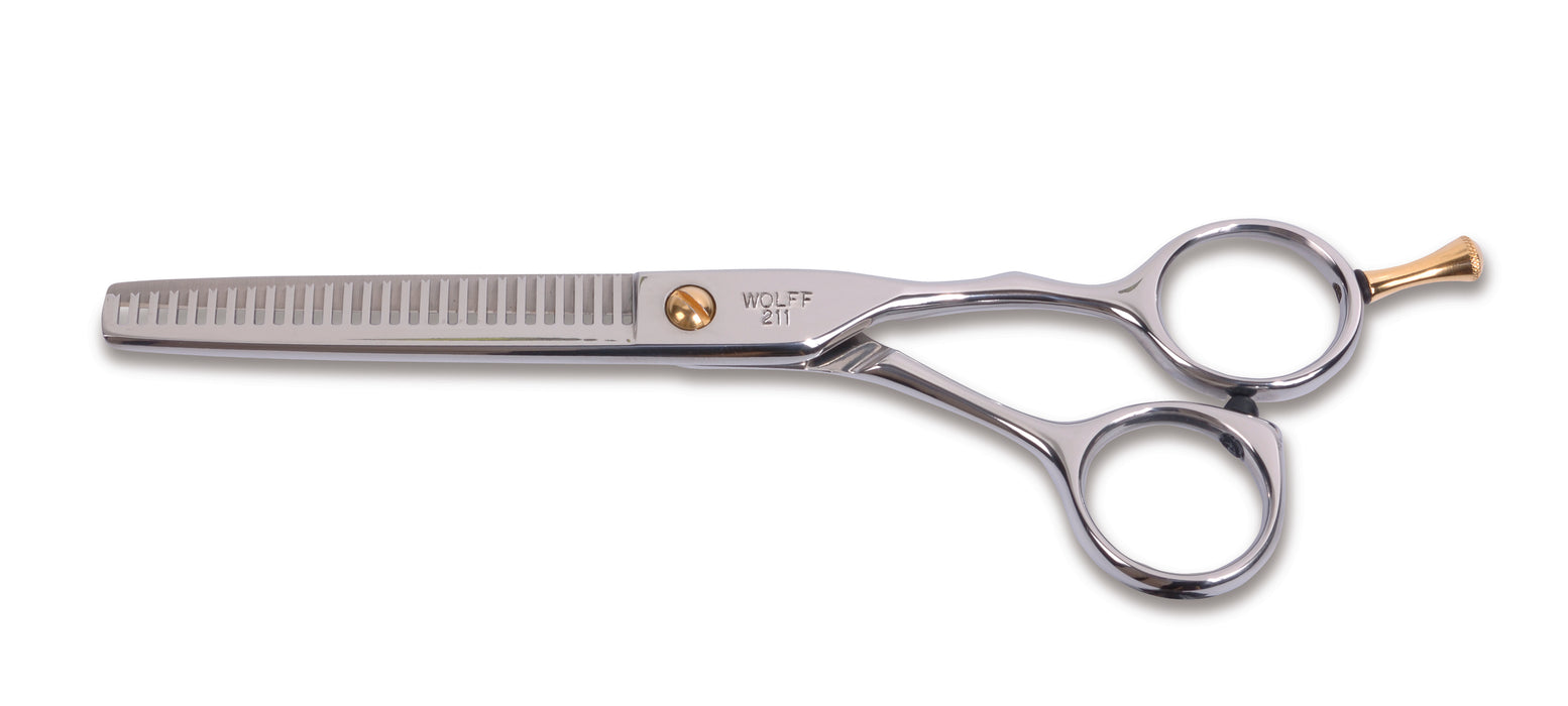 Ookami Gold® 6" Offset Handles 27 Tooth Thinner Beauty Shear