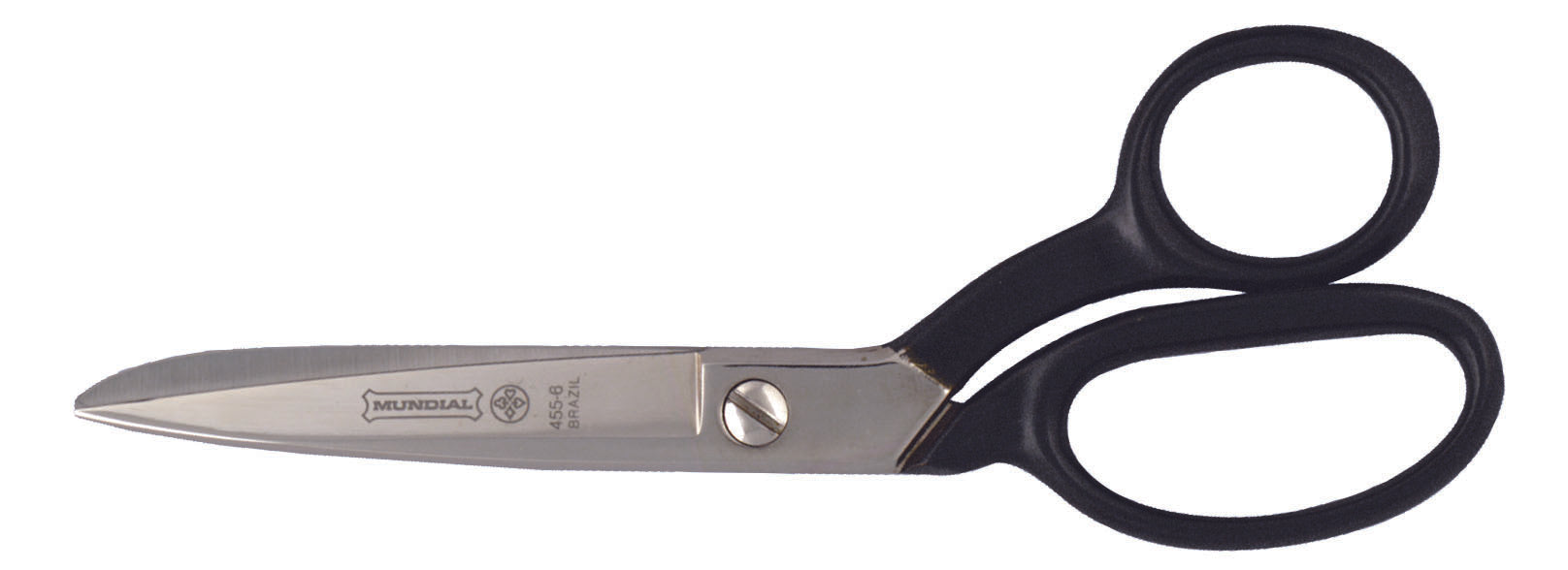 Mundial 6" All Metal Bent Shear with a Coated Handle