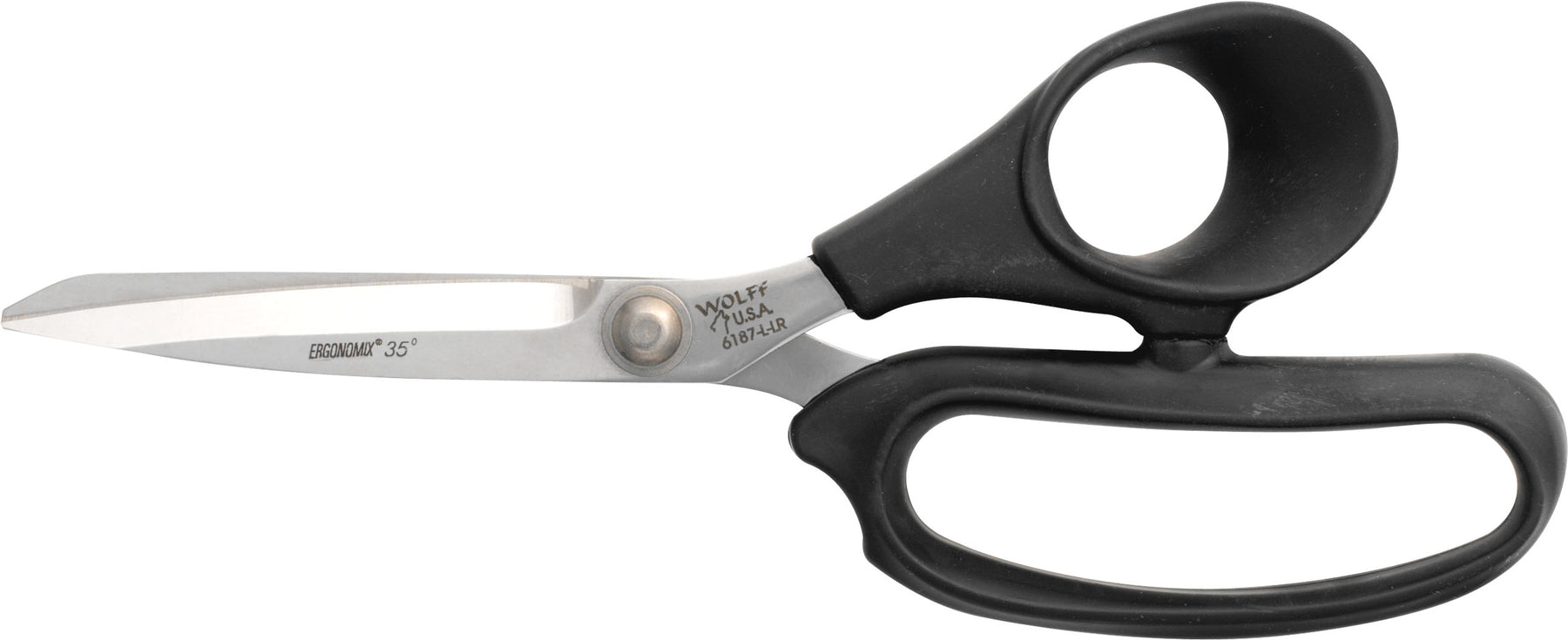 Wolff® 6187-L-LR 9" Ergonomix® Poultry Scissors - 6000 Series Stainless Steel Shears