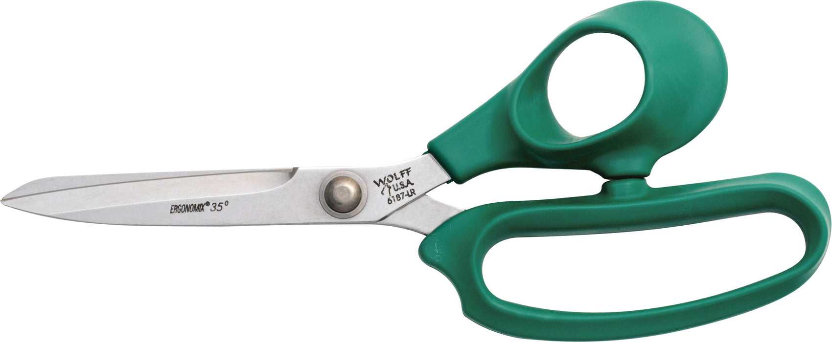 Wolff® 6187-LR 9" Ergonomix® Poultry Scissors - 6000 Series Stainless Steel Shears