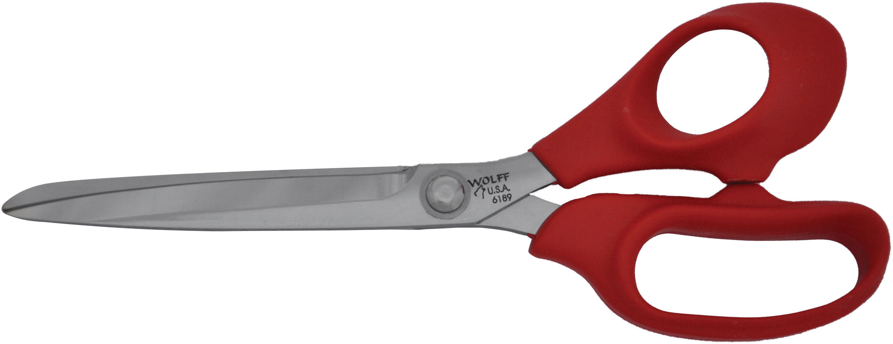 Wolff® Red 8.25" Small Ring Straight Shear with Sarlink® Handles
